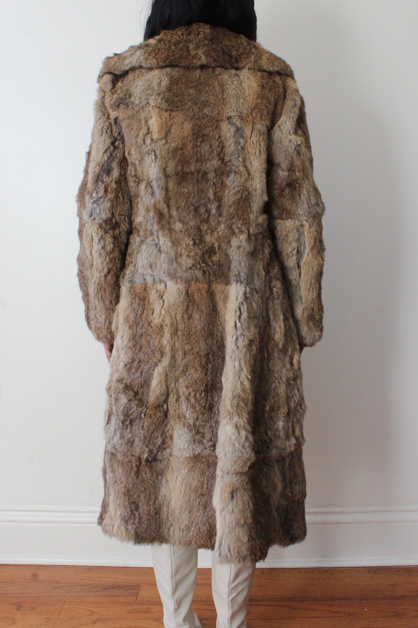 Rabbit fur coat