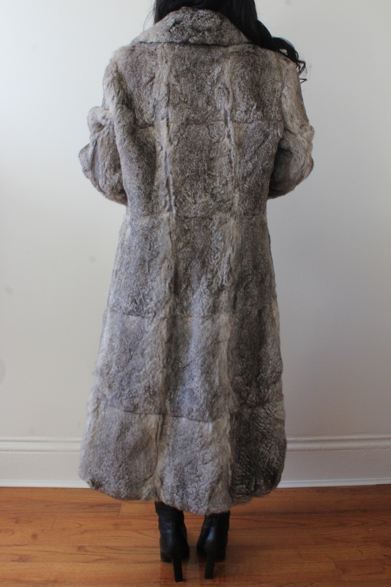 Rabbit fur coat