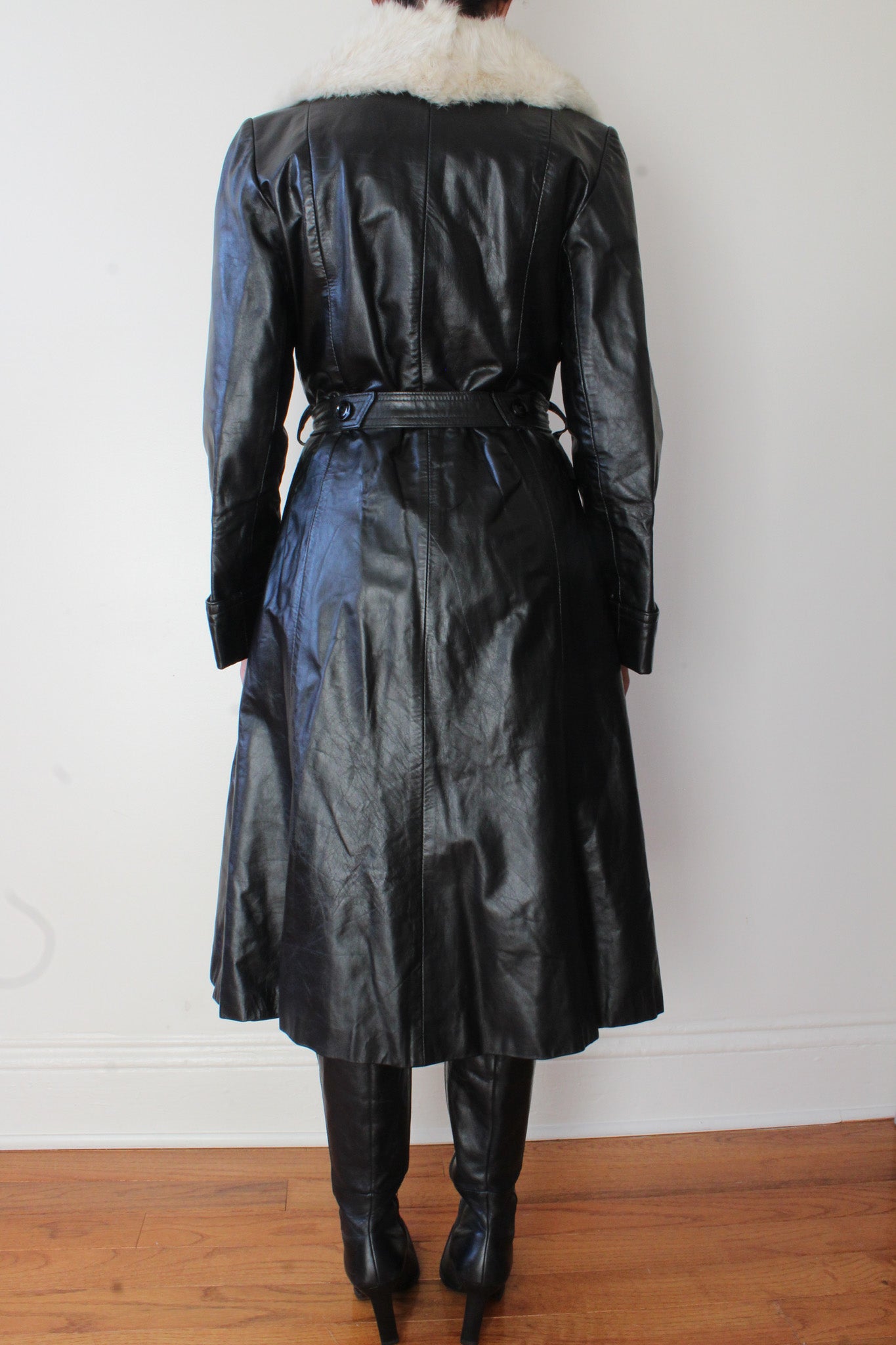 Leather trench