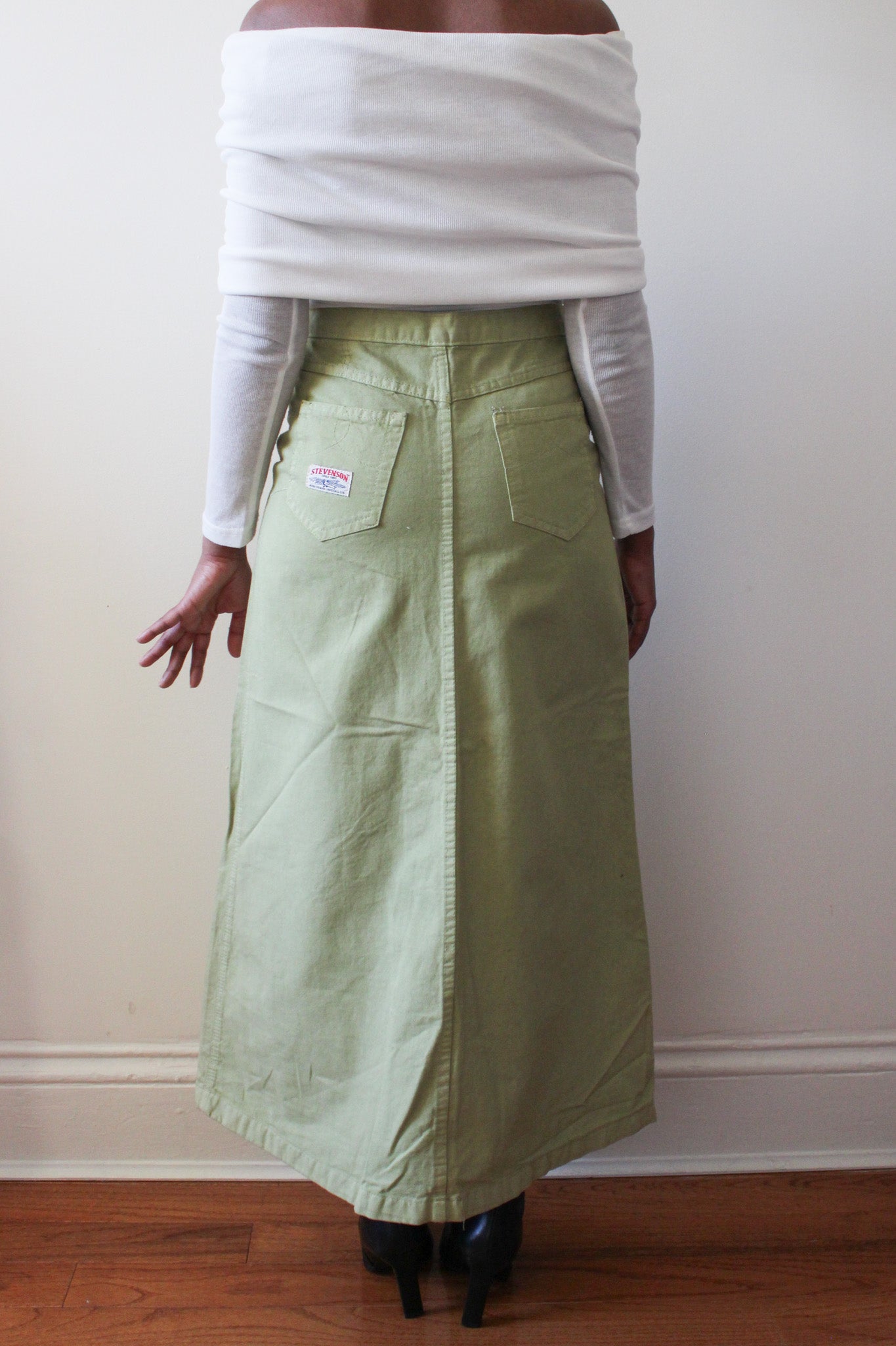 Mint maxi skirt