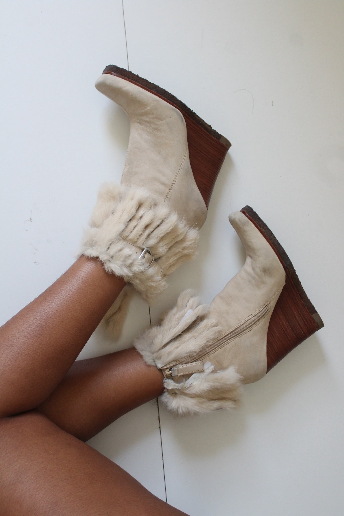 Suede booties