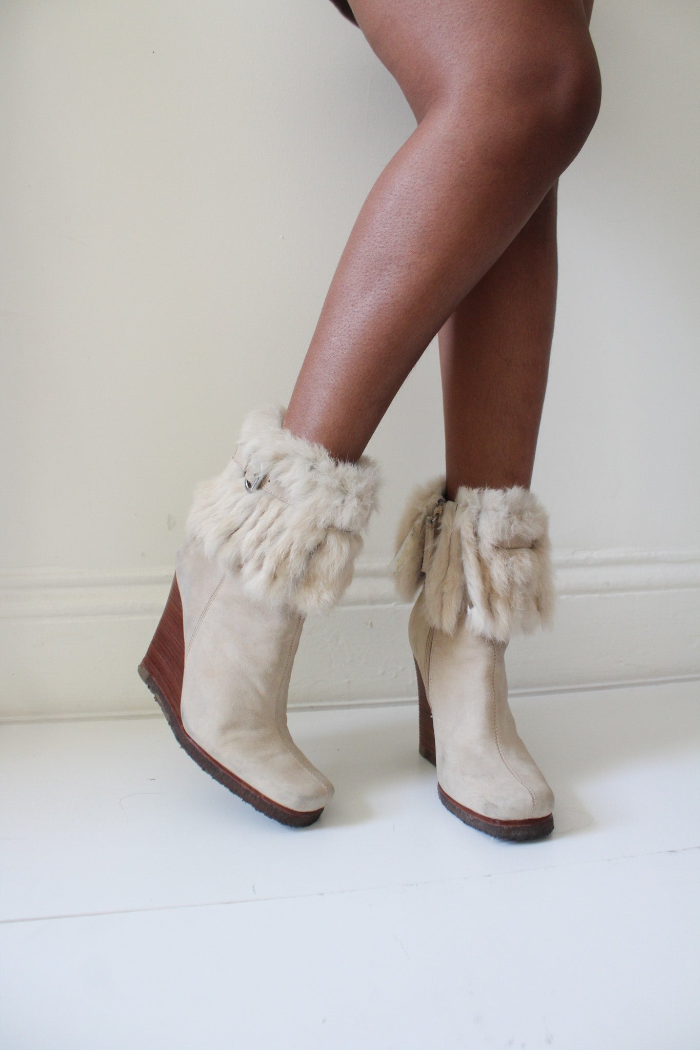 Suede booties