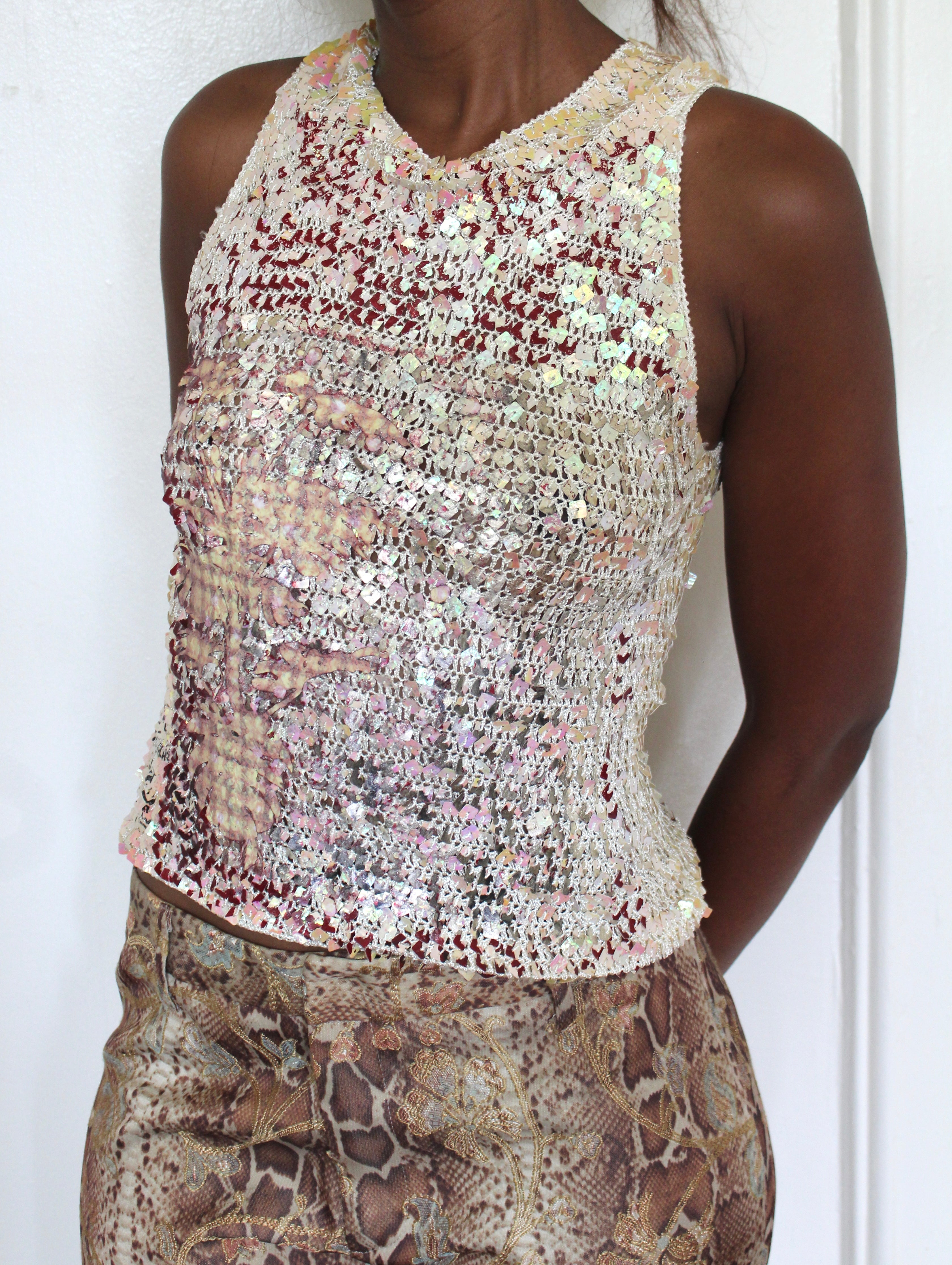 Melted in beaded top