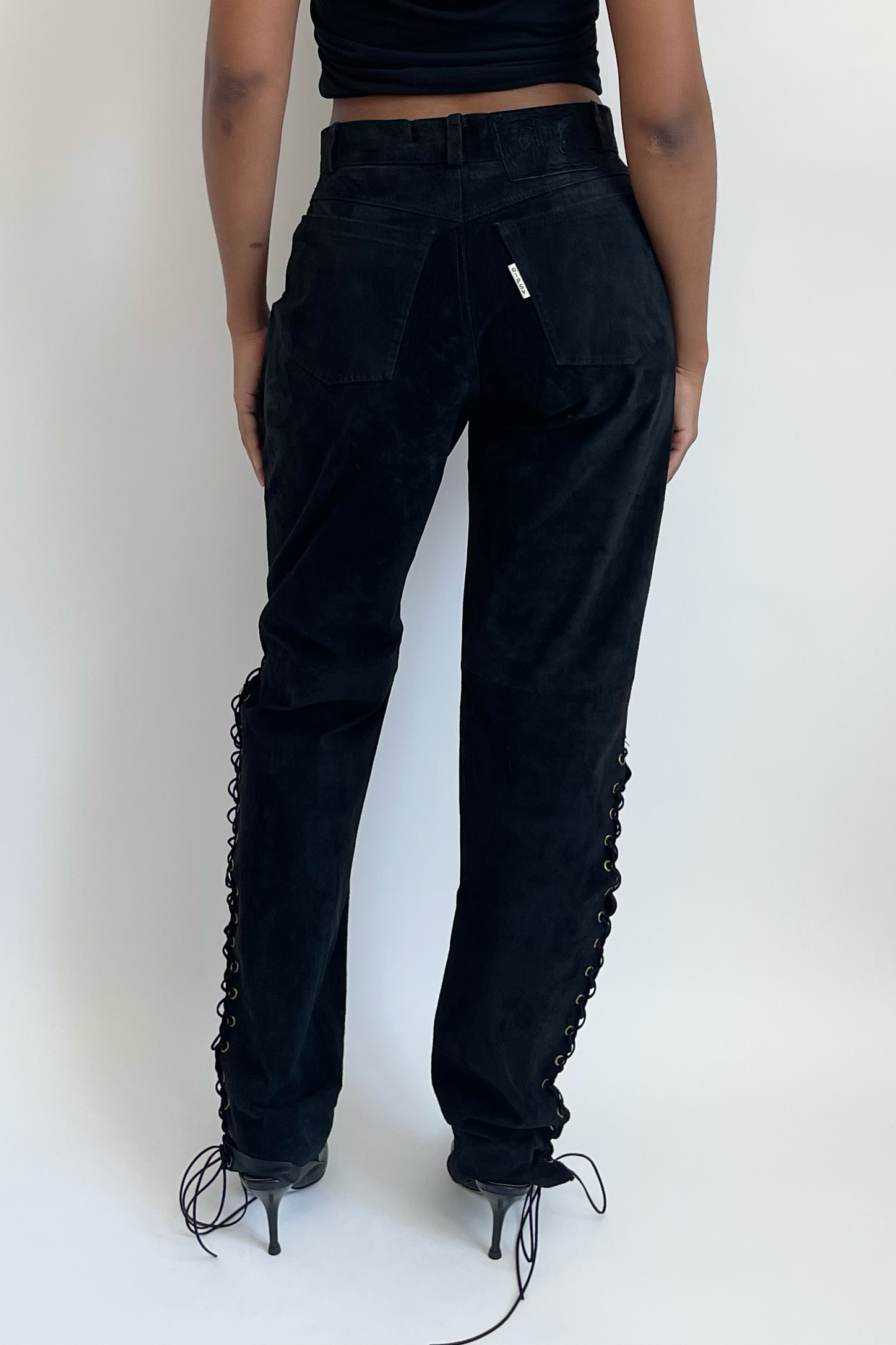 Laced Pants Black