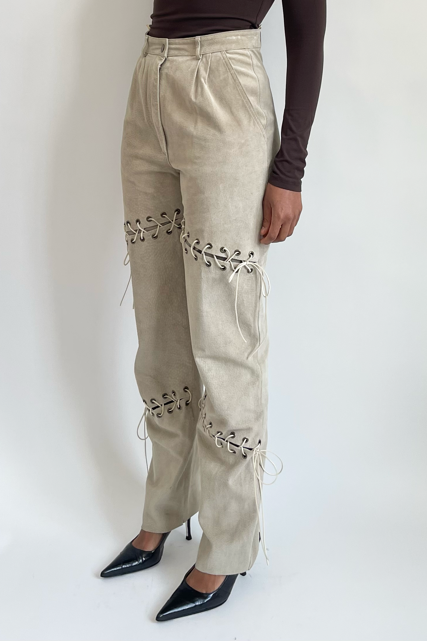 Laced Pants Cream