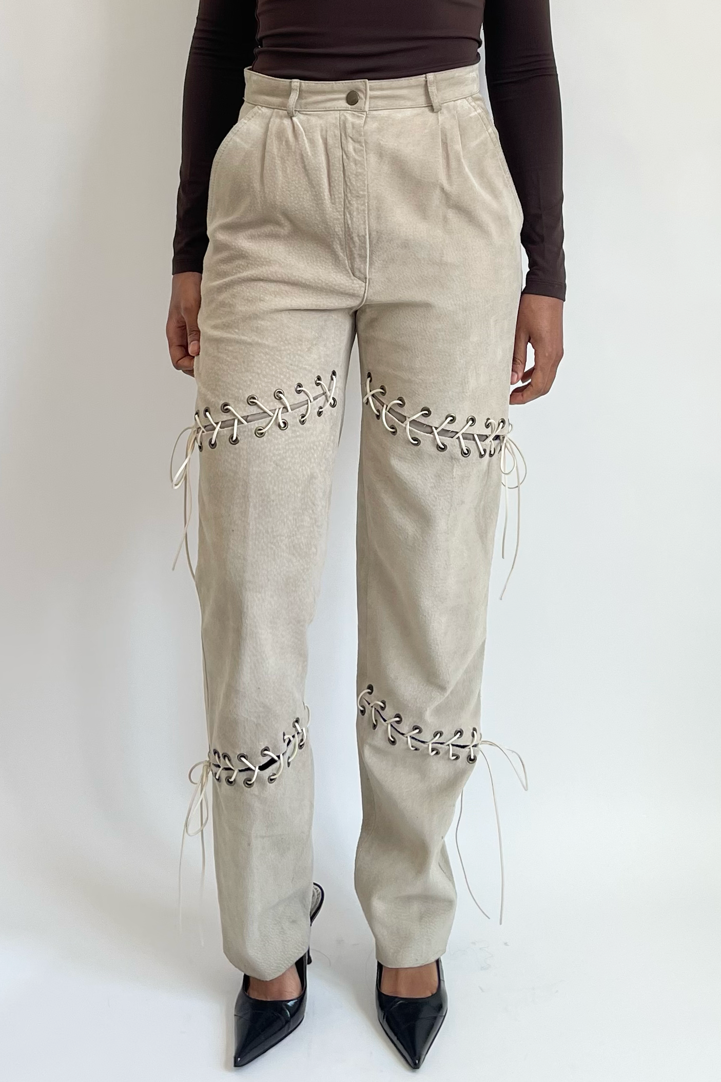 Laced Pants Cream