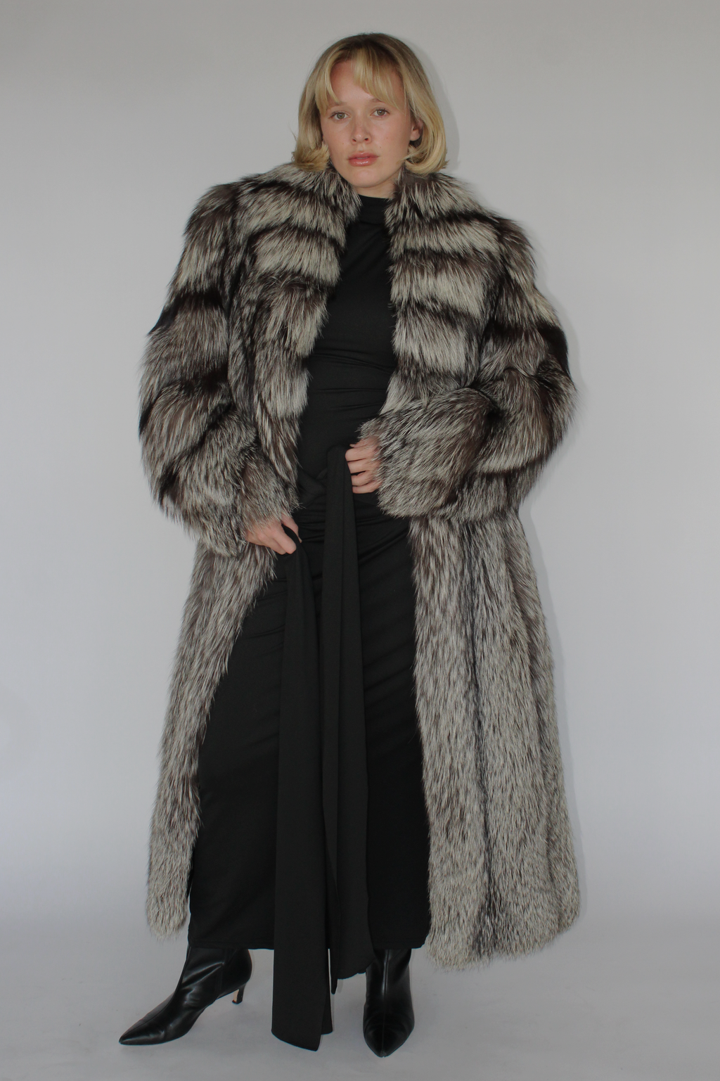 Fox fur coat