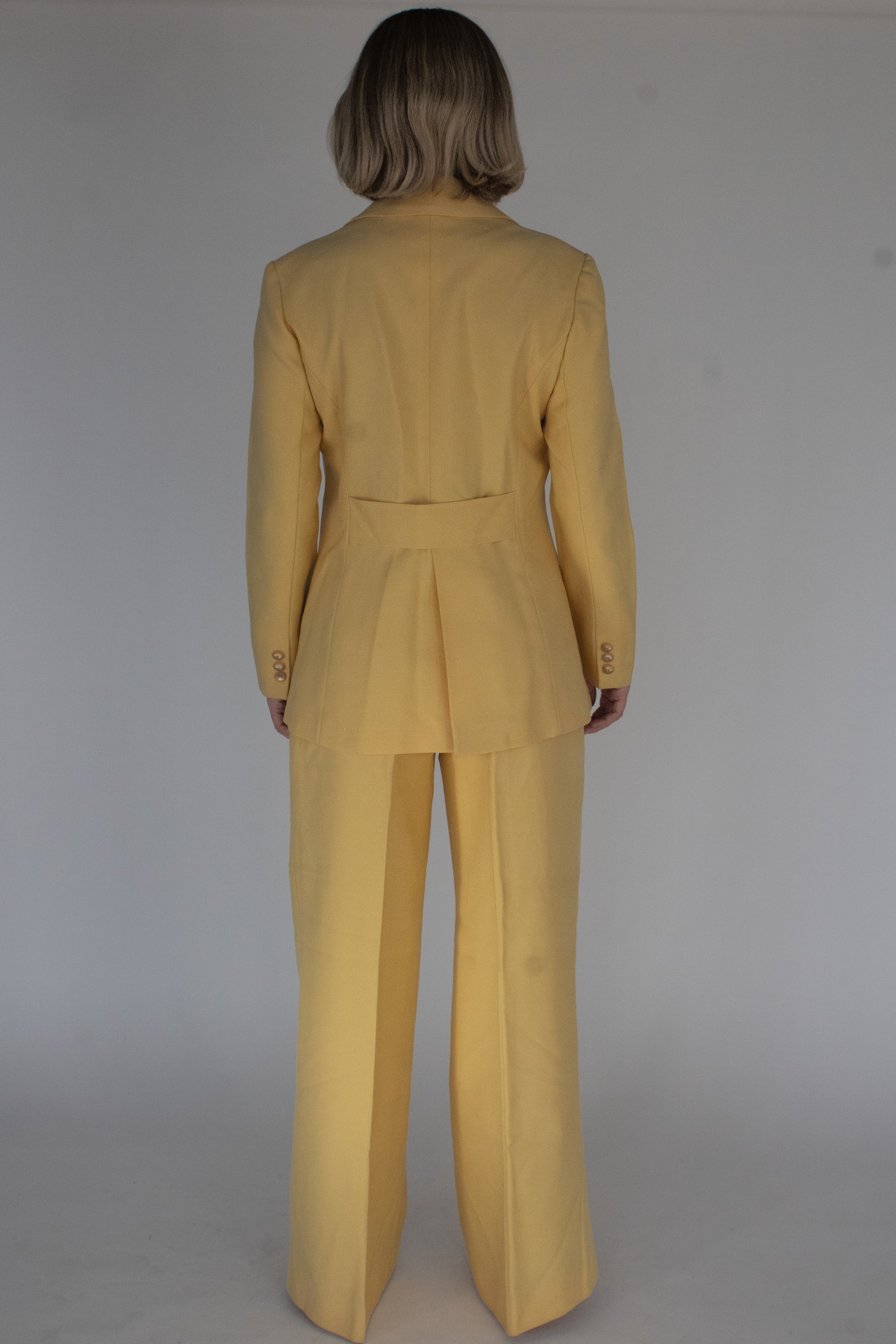 70's yellow pant suit