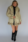Fox fur coat