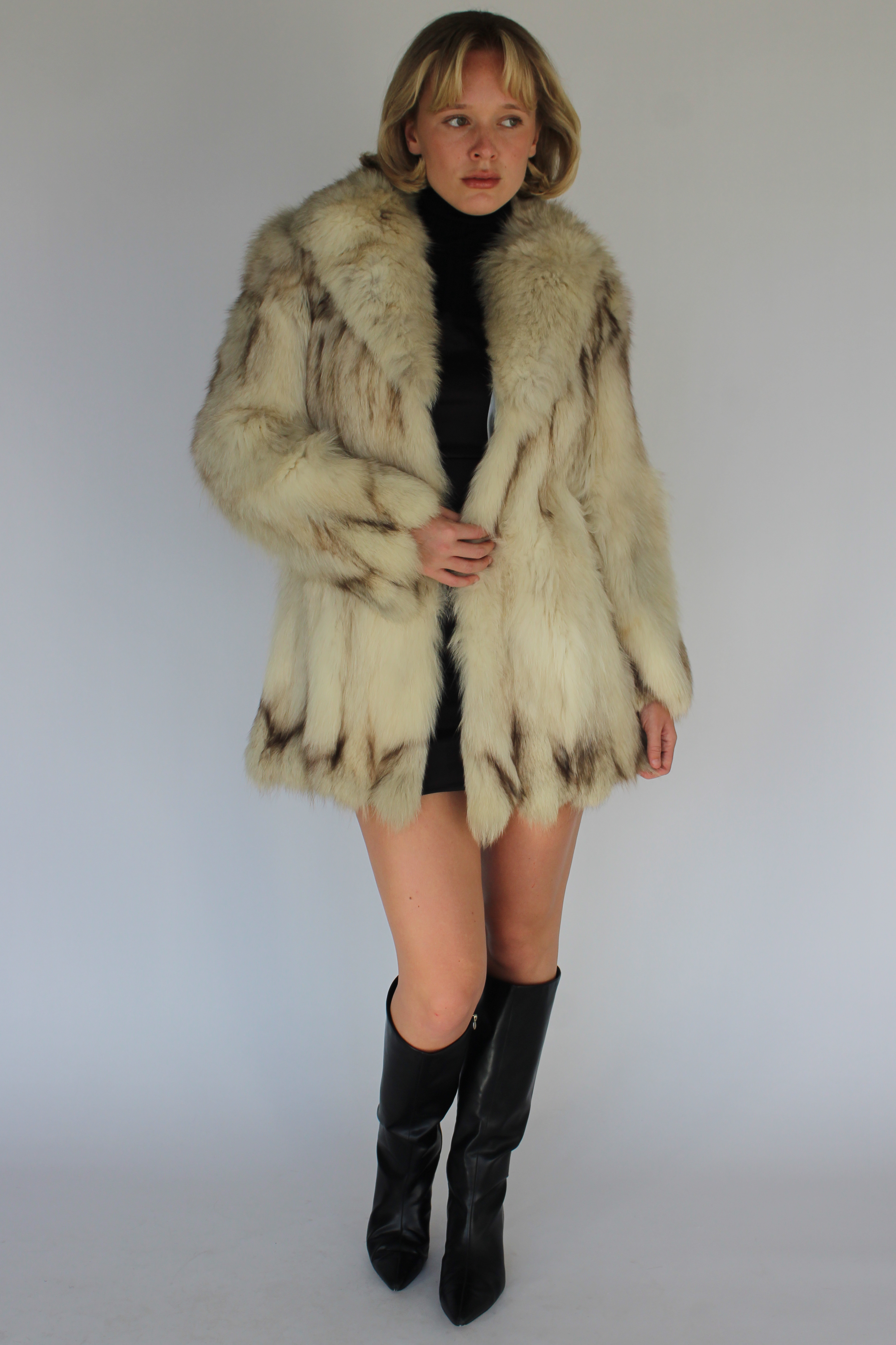 Fox fur coat