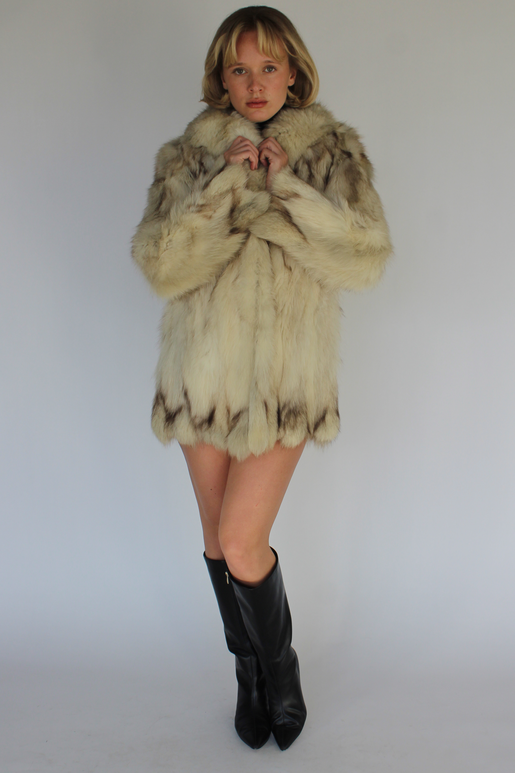 Fox fur coat