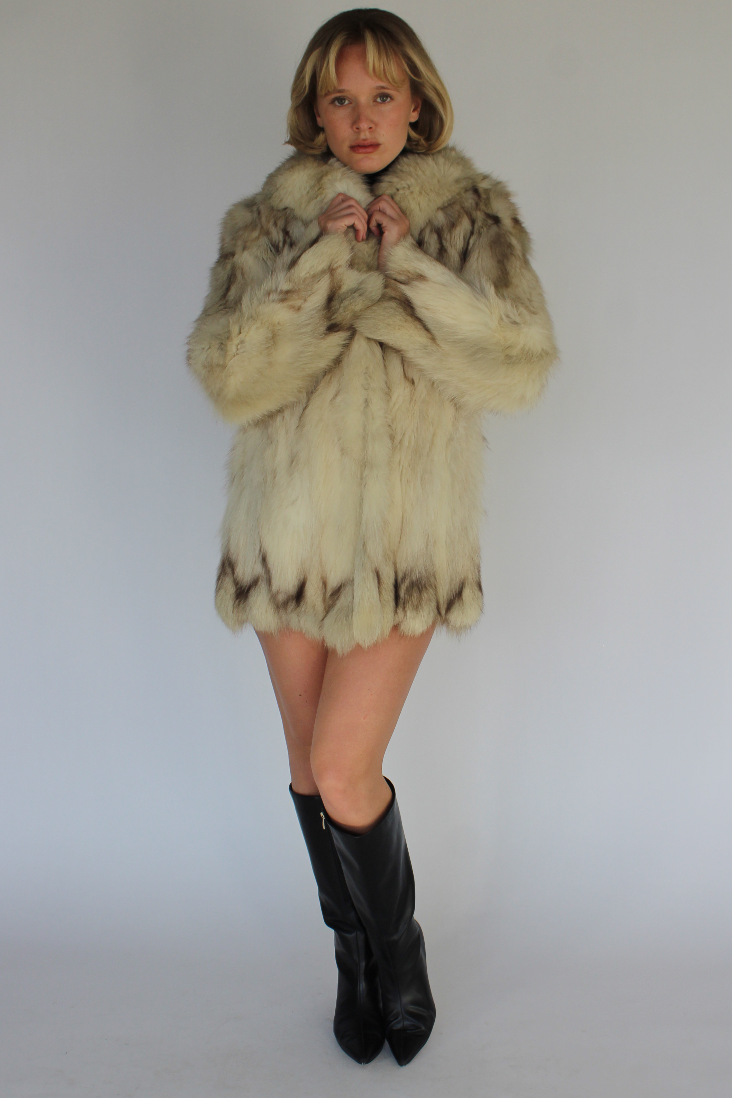 Fox fur coat