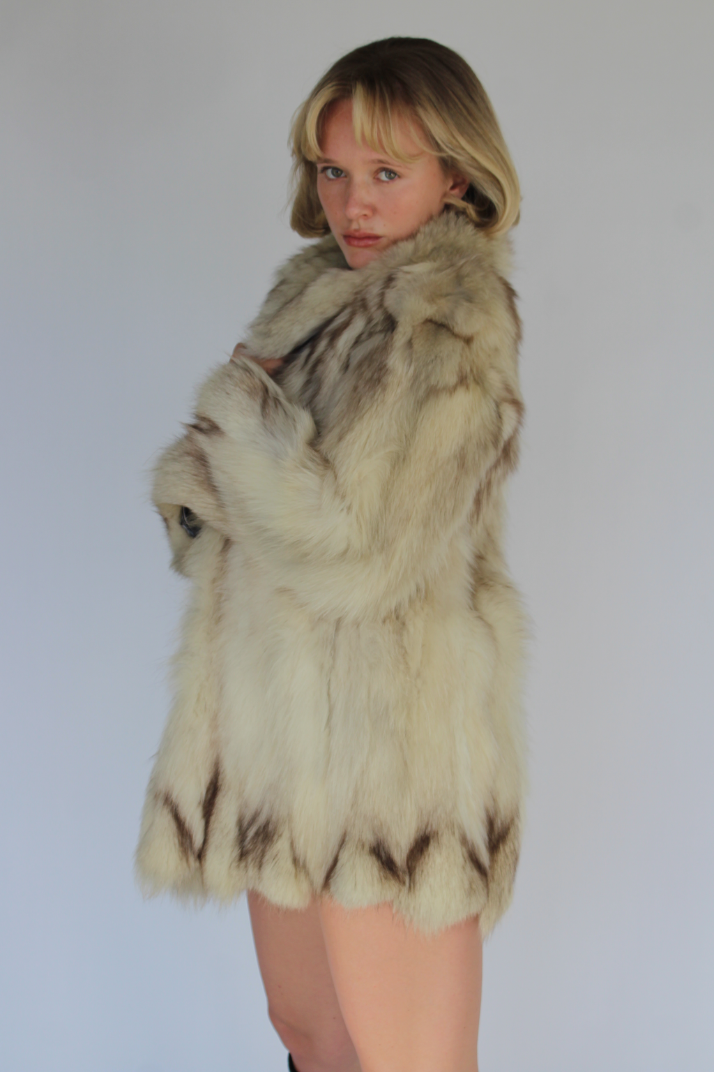 Fox fur coat