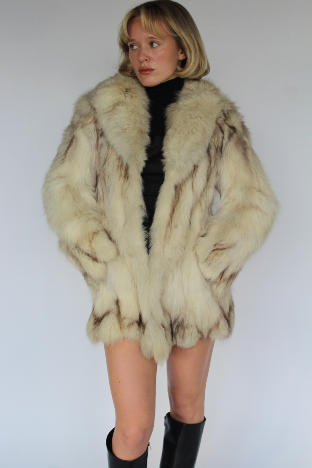 Fox fur coat