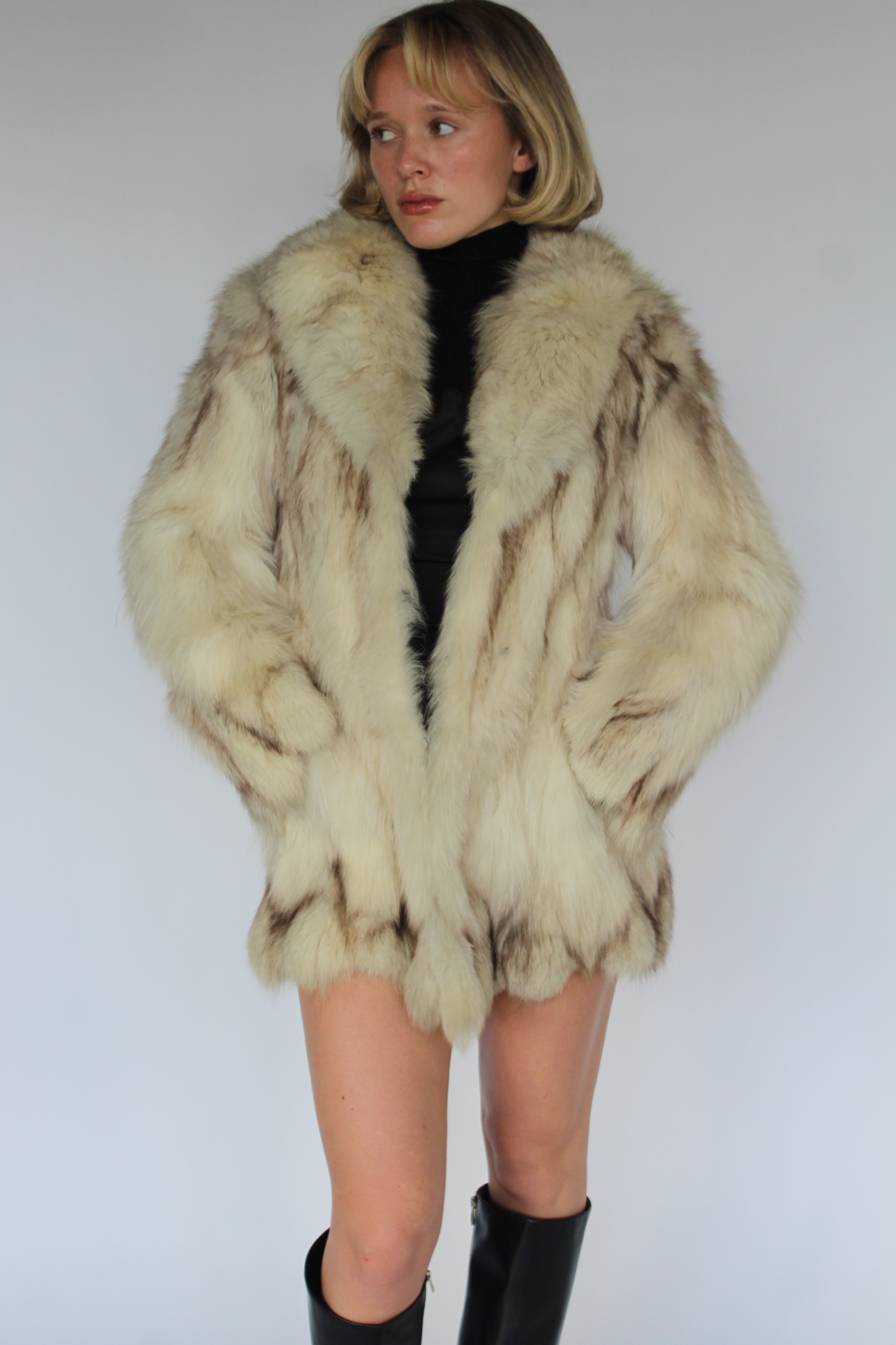 Fox fur coat